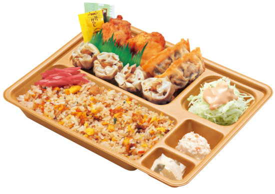 チャーハン入り中華弁当の画像