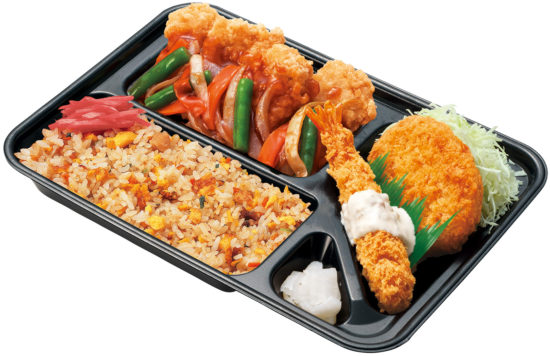 チャーハン入りスペシャル鶏の甘酢あんかけ弁当の画像