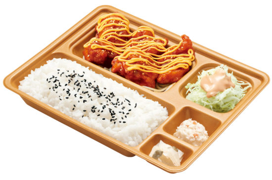 チーズヤンニョムチキン弁当の画像