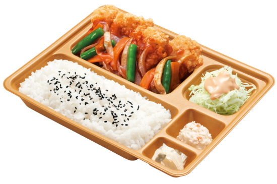 鶏の甘酢あんかけ弁当の画像