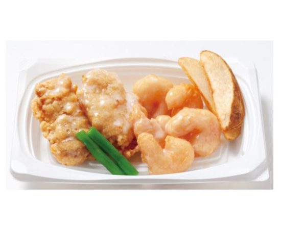 エビマヨチキンおかずの画像